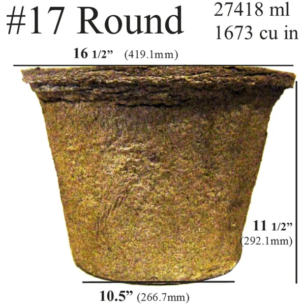Summit Cow Pot #17 Round, Loose (Bulk Grower Pack)