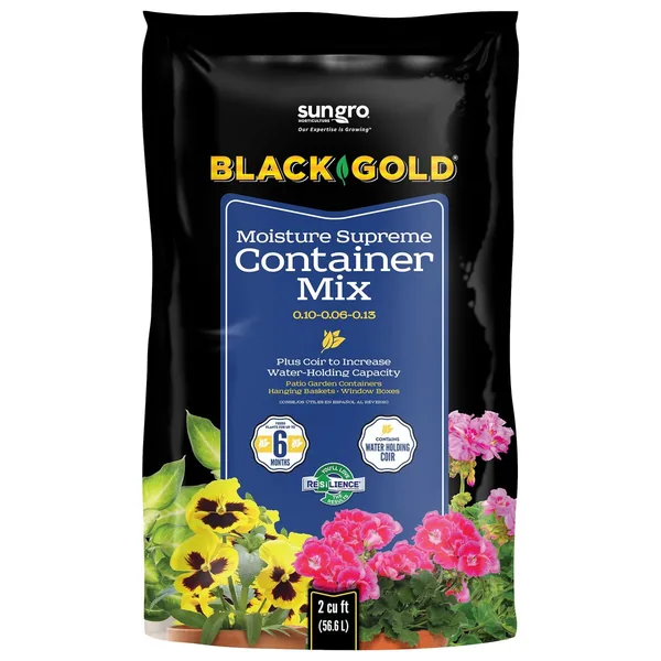 Sun Gro Horticulture Black Gold Moisture Supreme Mix 2cf