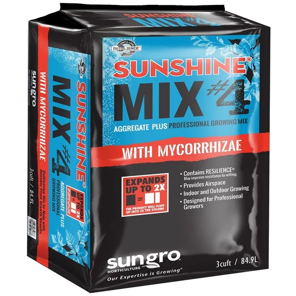 Sun Gro Horticulture Sunshine #4 Aggregate Plus Mycorrhizae Mix 3cf