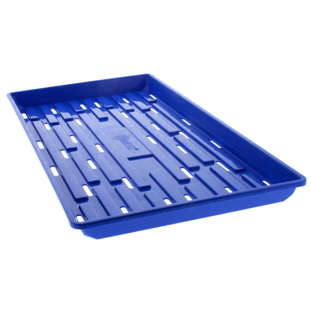 Sunpack 1020 Heavy Duty Shallow Tray, No Holes, Blue - Image 2