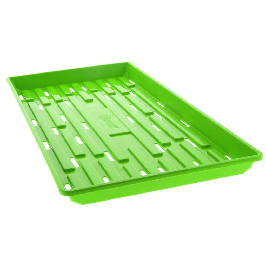 Sunpack 1020 Heavy Duty Shallow Tray, No Holes, Green - Image 2