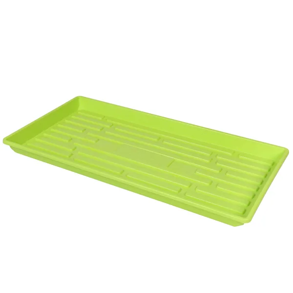 Sunpack 1020 Heavy Duty Shallow Tray, No Holes, Lime Green