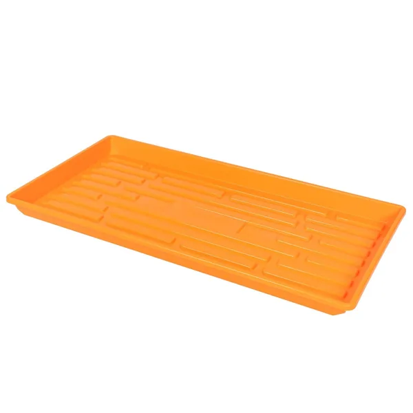 Sunpack 1020 Heavy Duty Shallow Tray, No Holes, Orange