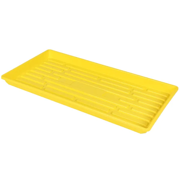 Sunpack 1020 Heavy Duty Shallow Tray, No Holes, Yellow