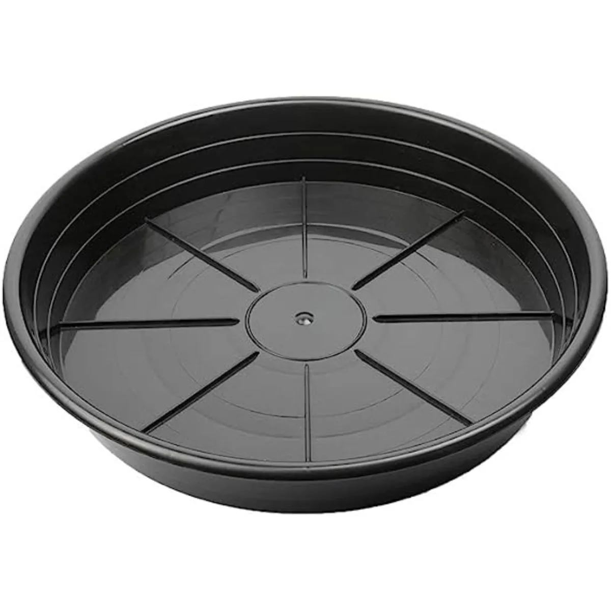 Sunpack 12" Premium Saucer, Black - Image 2