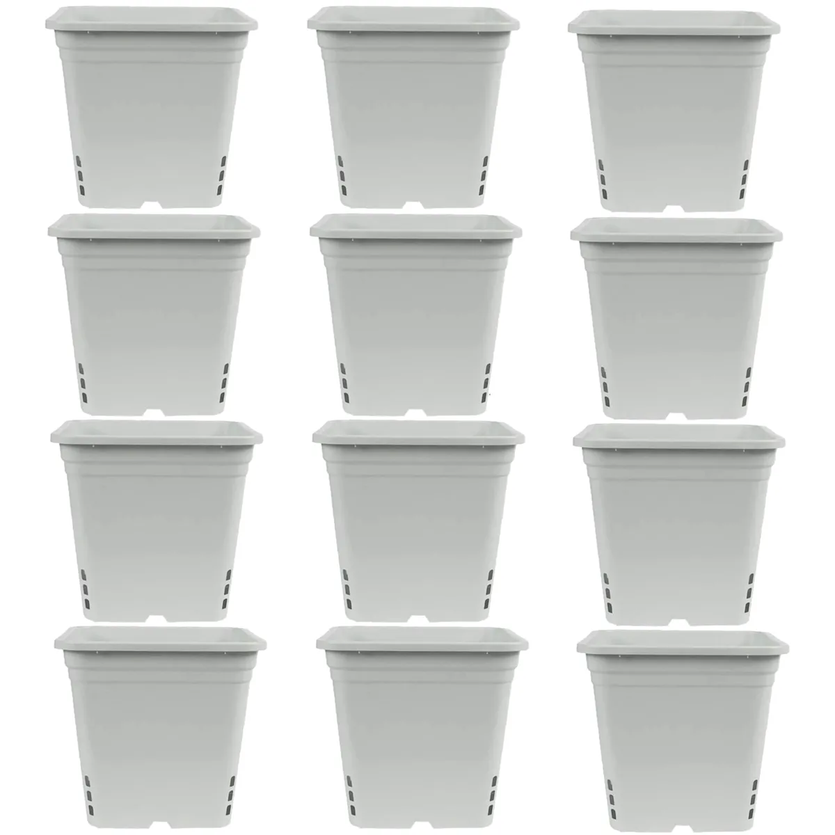 Sunpack 12"x12" Square Pot, White 12" Tall - Image 2