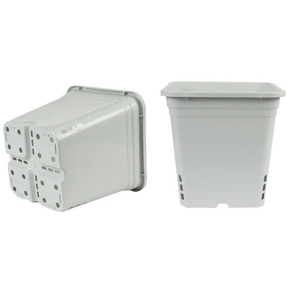 Sunpack 12"x12" Square Pot, White 12" Tall