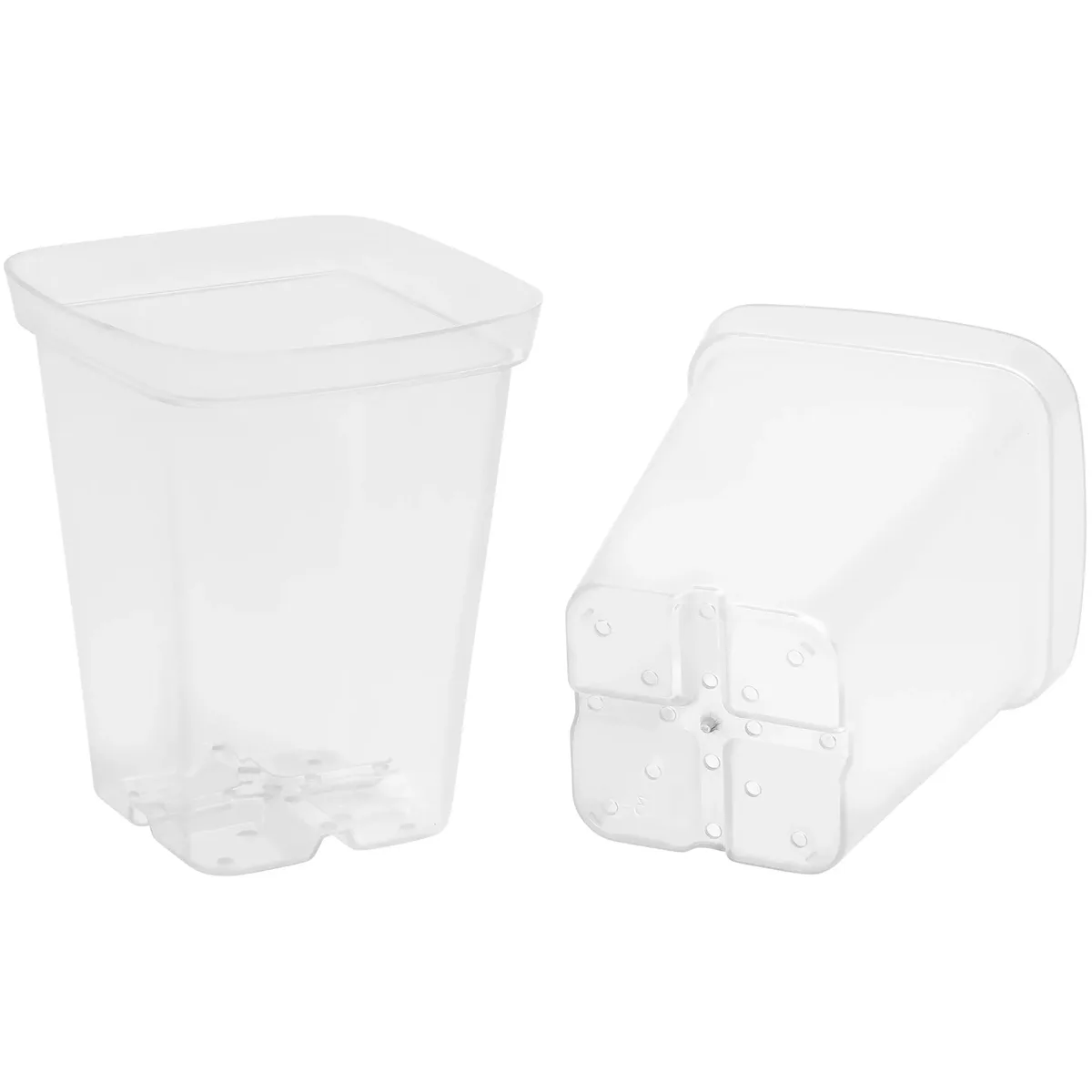 Sunpack 2.5" Square Pot Clear - Image 2