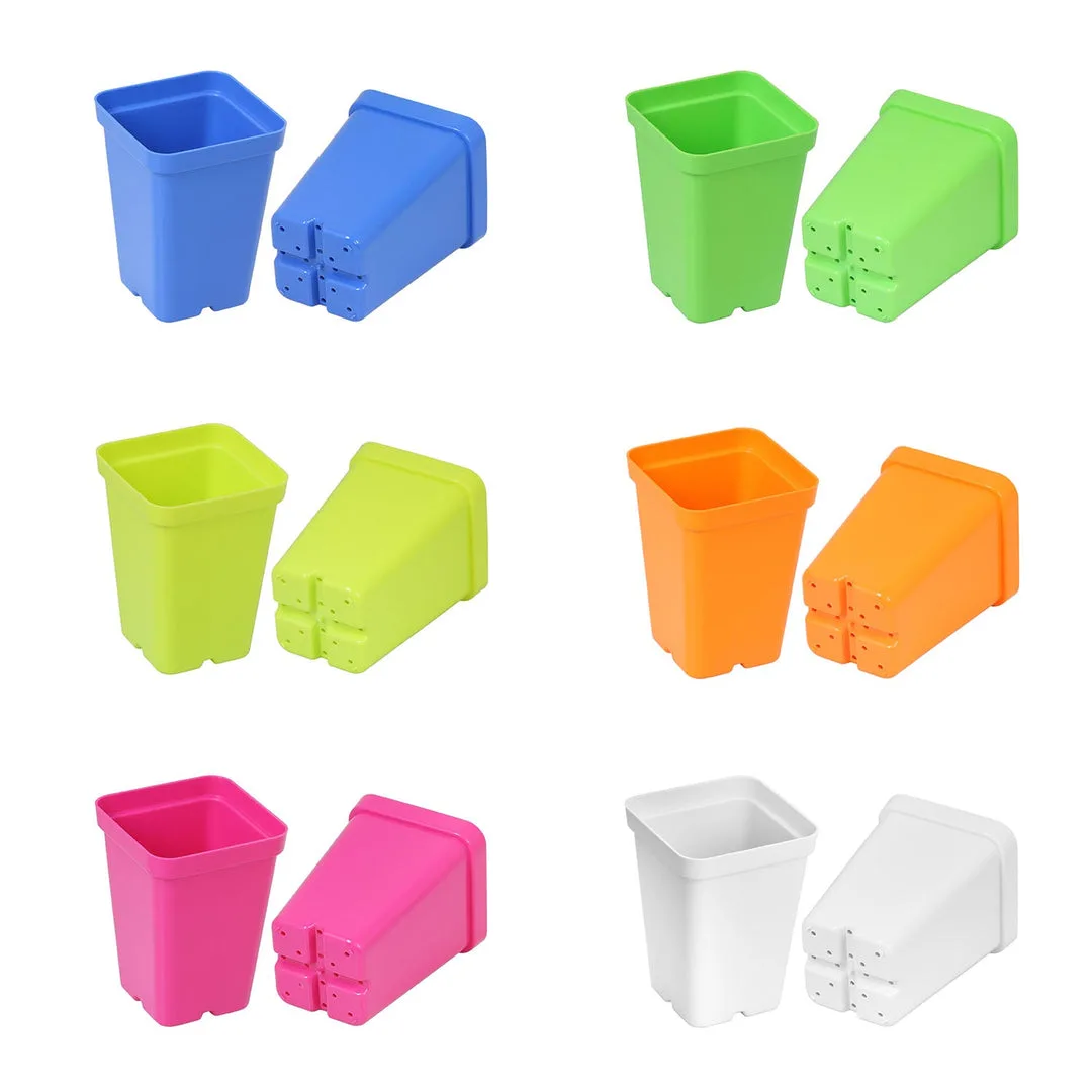 Sunpack 2.5" Square Pot, Orange - Image 2