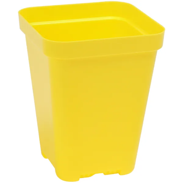Sunpack 3.3" Heavy-Duty Seed Starting Square Pot, Yellow