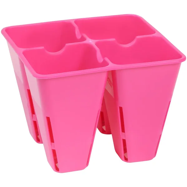 Sunpack 4 Cell Plug Tray Insert Magenta