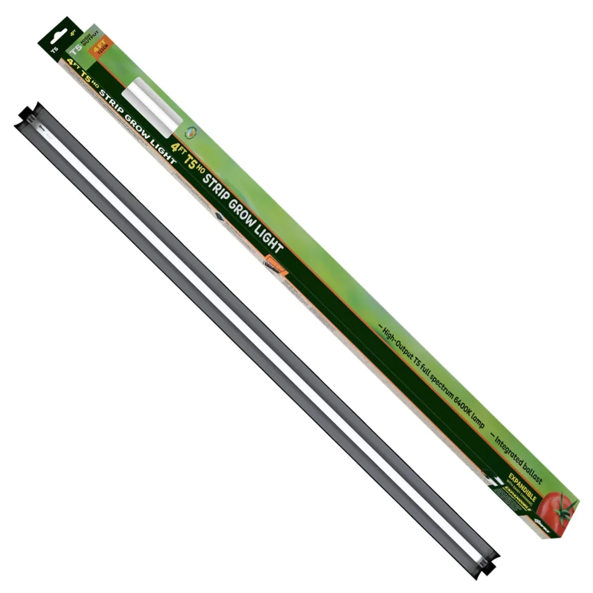 Sunpack 4' T5Ho 54W 6400K w/Reflector, Hanging Hardware & Power Cord - Image 2