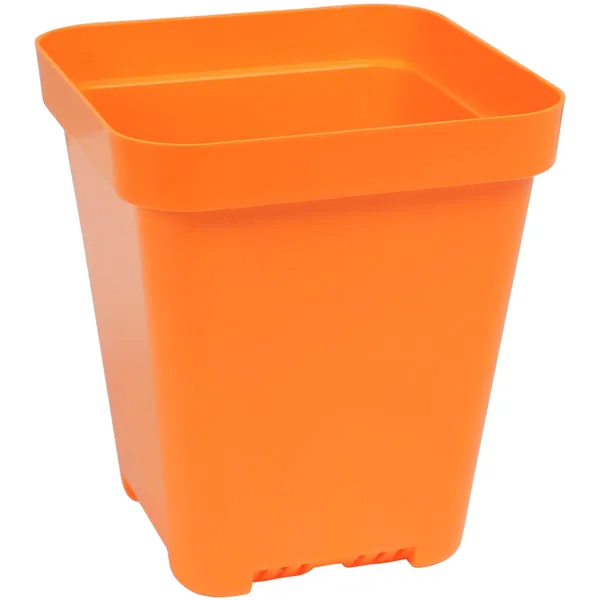 Sunpack 5" Heavy Duty Seed Starting Pot Square Orange
