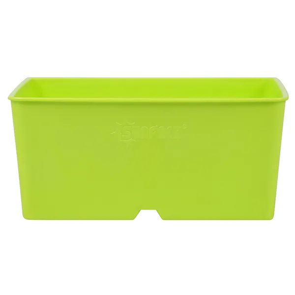 Sunpack 5"x5" Heavy Duty Square Pot, Lime Green
