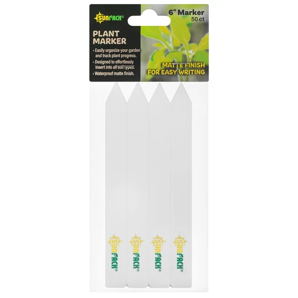 Sunpack 6" Plant Markers (Pack of 50)