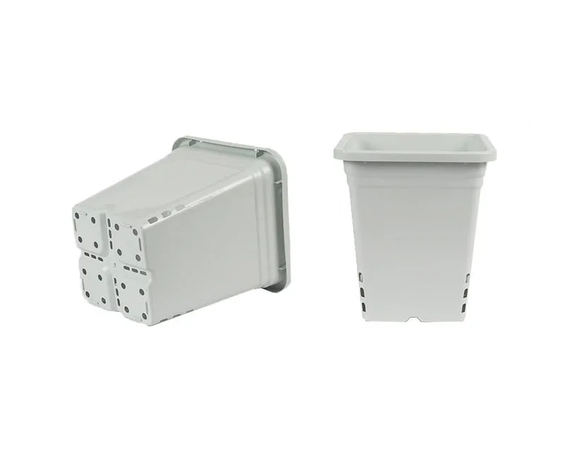 Sunpack 9"x9" Square Pot, White 10" Tall - Image 2