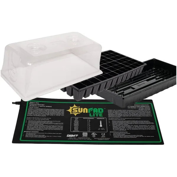 Sunpack SunDome Mini Greenhouse Kit with Dome, Insert, Tray and Heat Mat - Image 2