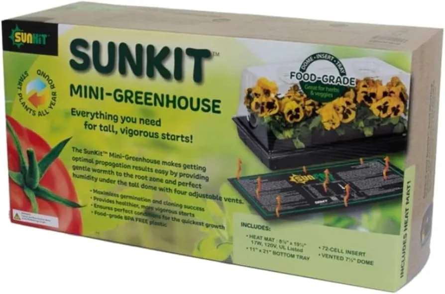 Sunpack SunDome Seed Starting System with Dome, Insert, Tray and Heat Mat - Image 2