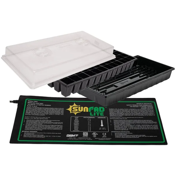 Sunpack SunDome Seed Starting System with Dome, Insert, Tray and Heat Mat