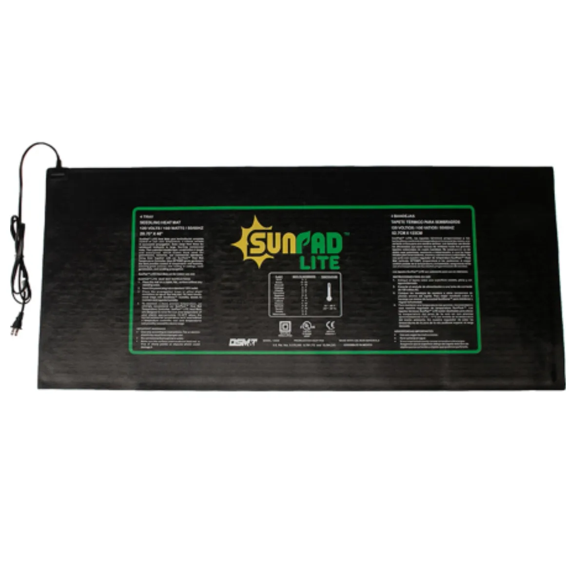 Sunpack SunPad 20.75"x48" Seedling Heat Mat 100 Watt, 6' Power Cord - Image 2
