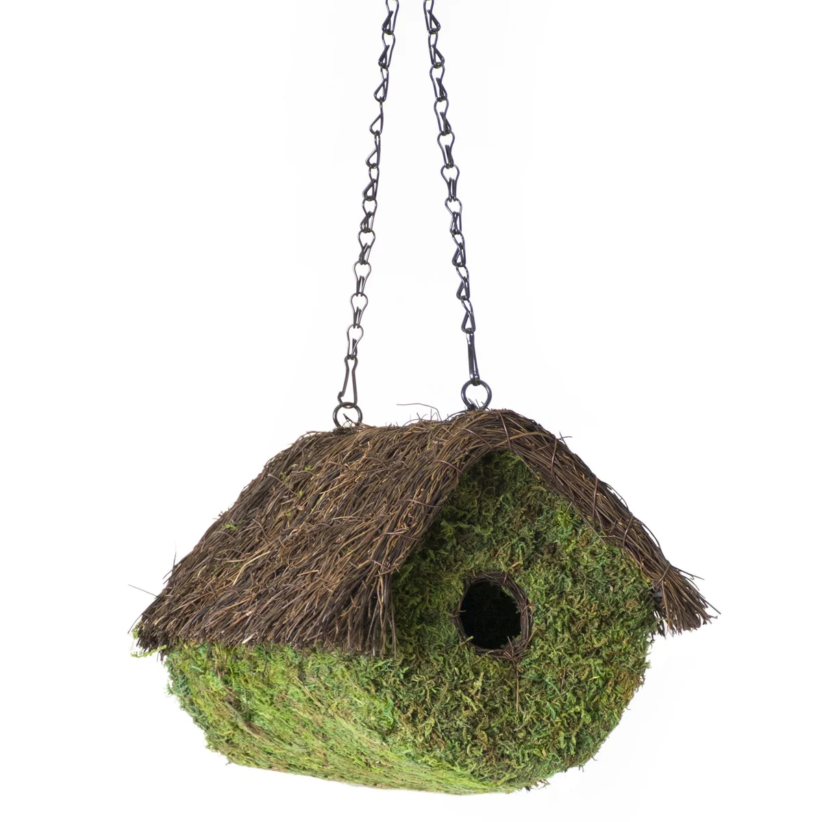 SuperMoss Log Woven Birdhouse