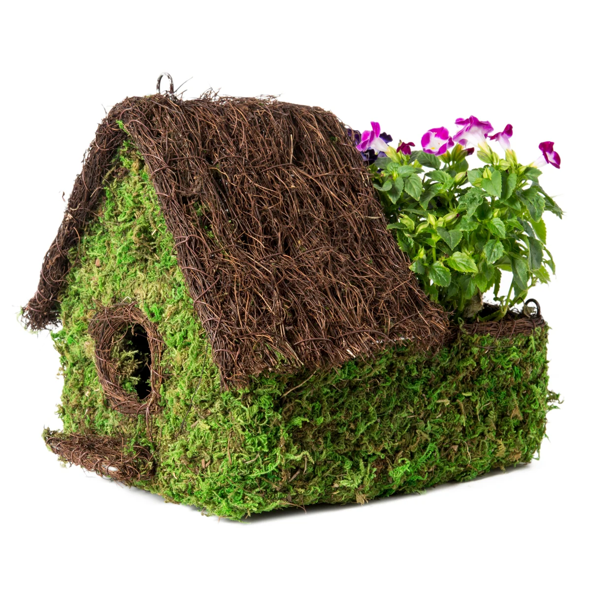 SuperMoss Woven Birdhouses - Maison Birdhouse Plantable