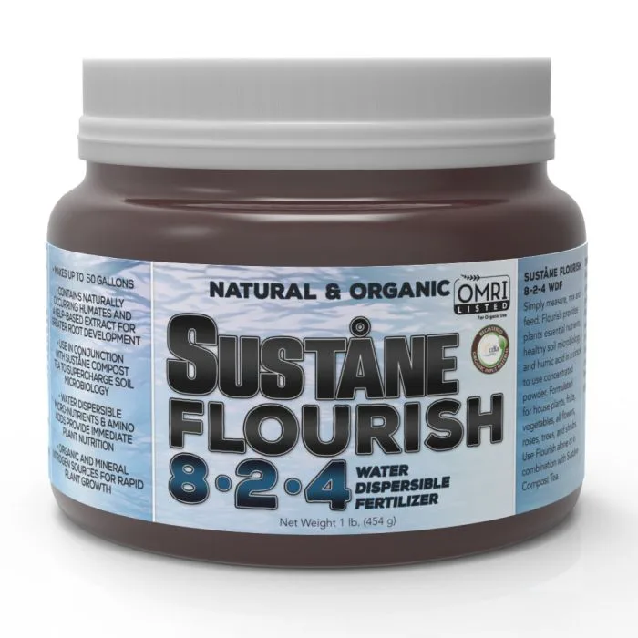 Sustane 1 lb Flourish WDF 8-2-4 Jar - Image 2