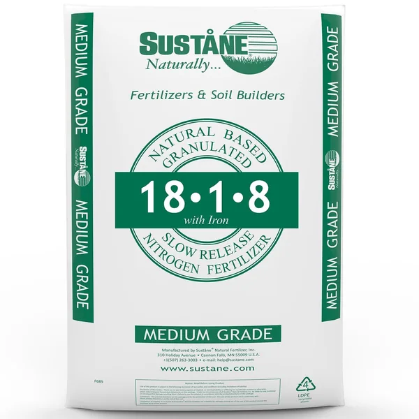 Sustane 18-1-8 + FE Topdress 50lb Iron