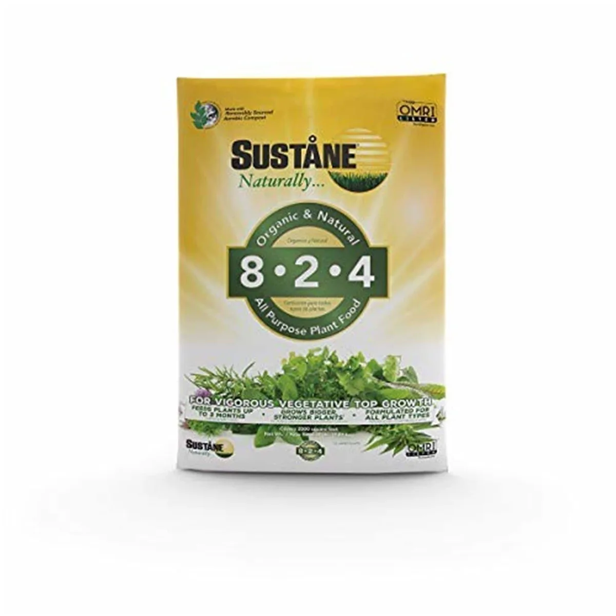 Sustane 20 lbs 8-2-4 Lawn & Plant Food - Image 2