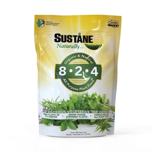 Sustane 5 lbs 8-2-4 Lawn & Plant Food OMRI - Image 2