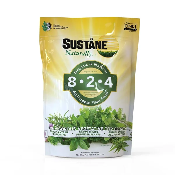 Sustane 5 lbs 8-2-4 Lawn & Plant Food OMRI