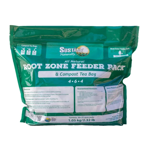 Sustane 4-6-4 Root Feeder Packs 21g, OMRI (Case of 250)