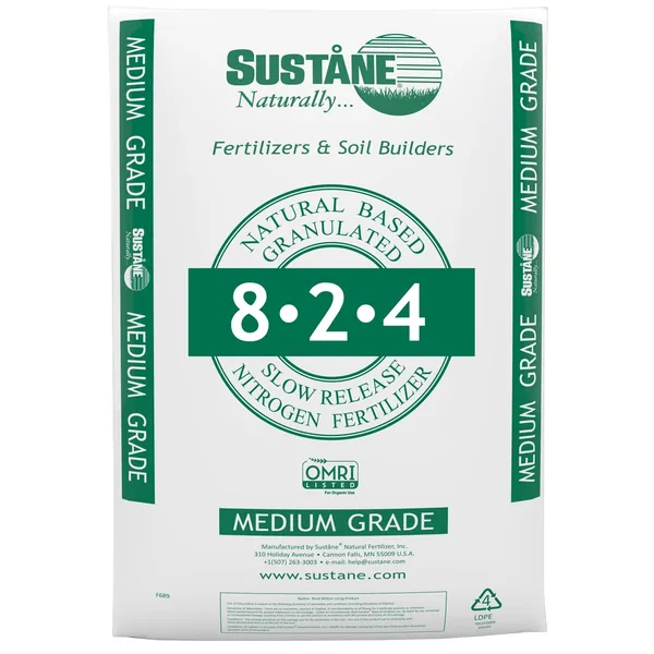 Sustane Natural Fertilizer 8-2-4 Med 50Lb OMRI
