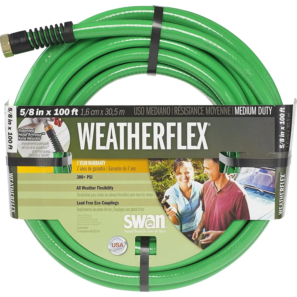 Swan 5/8"x100' WeatherFlex Medium Duty Hose - Image 2