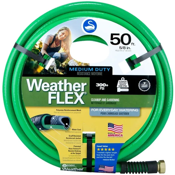 Swan 5/8"x50' WeatherFlex Medium Duty Hose