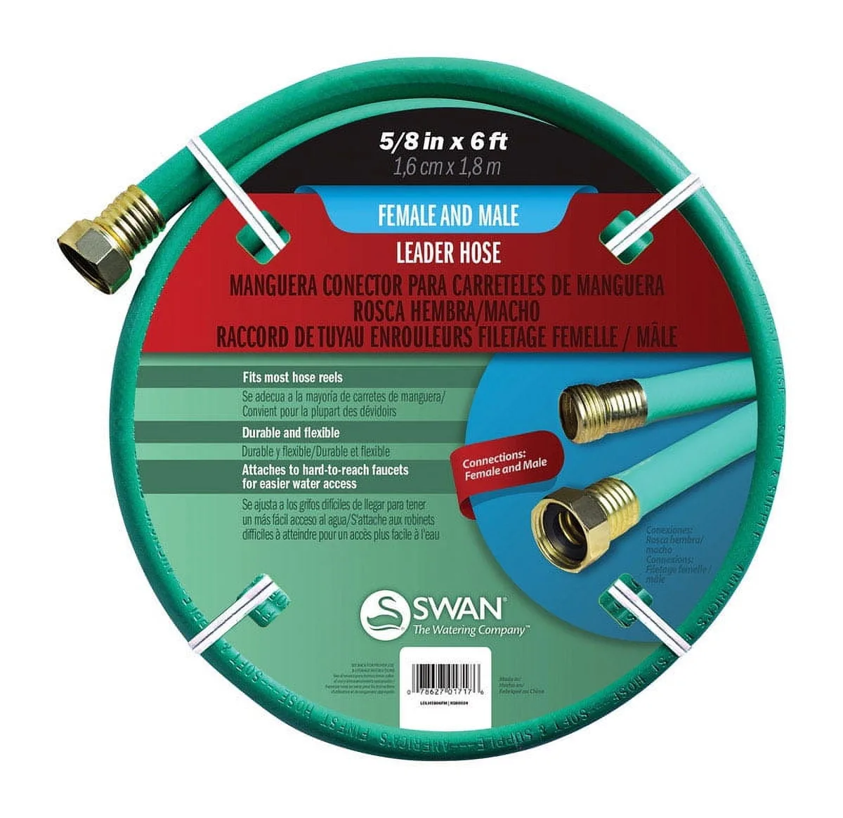 Swan 5/8"x6' Leader Hose Male/Female - Image 2