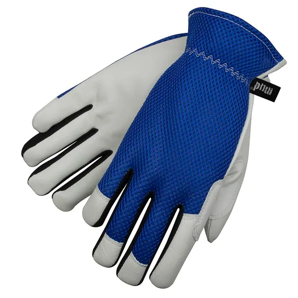 SWI Natural Mud Glove Sapphire Large Goatskin Spandex