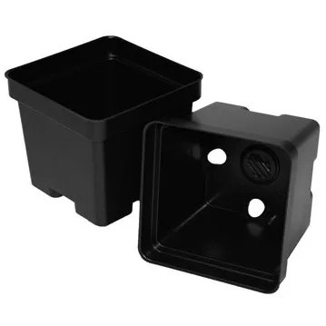 T.o. Plastics T. O. Plastics 04.50 Sq Pot Square Vacuum Traditional450 Black 700087C (Case of 375)