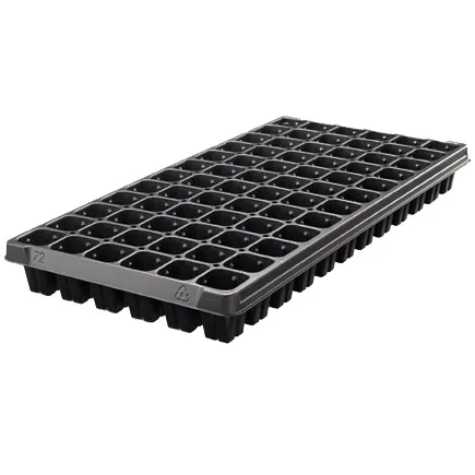 T.o. Plastics T. O. Plastics 72 Square Plug Tray 720469C (Case of 100)