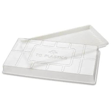 T.o. Plastics T. O. Plastics Clear Plastic Dome For Standard Flats St-F-1020 — Case of 50