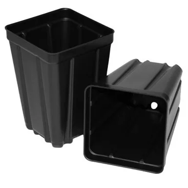 T.o. Plastics T. O. Plastics Square Vacuum Deep 355 Nursery Pot Black 700035C 03.55 — Case of 450