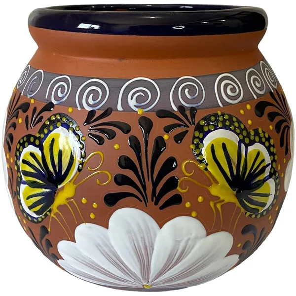Talavera 11.5" Bella Especial Esfera Pot Barro