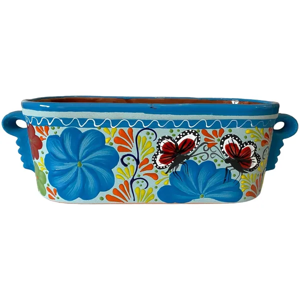 Talavera 12" Bella Especial Window Box Lite Blue