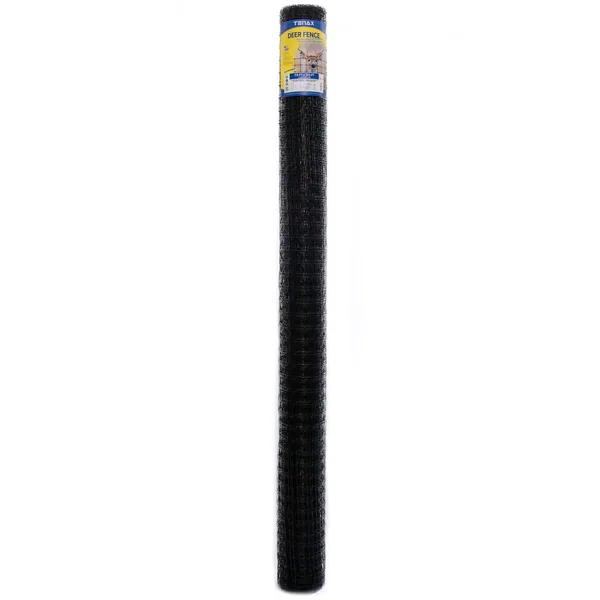 Tenax 7.5'x100' Premium Deer Fence Black 1.77"x1.97" Mesh