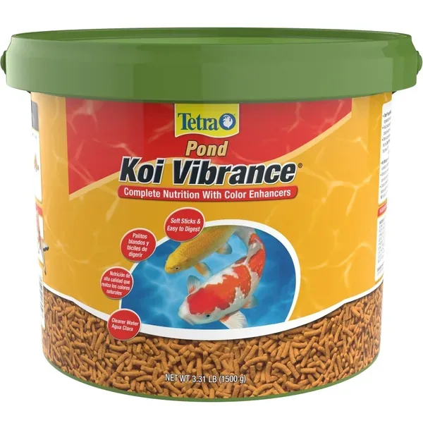 Tetra 3.08 lbs Koi Vibrance Stick 10liter Bucket Fish Food - Image 2