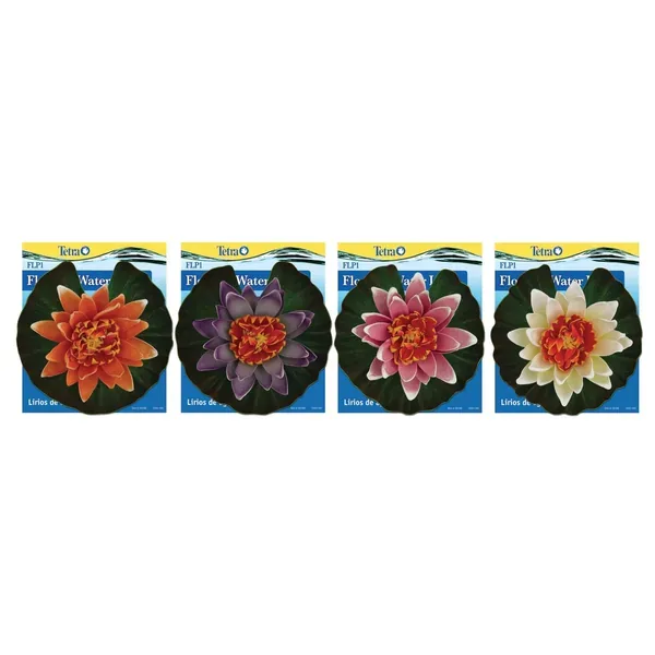 Tetra Silk Artificial Water Lily Assorted Colors - Image 2