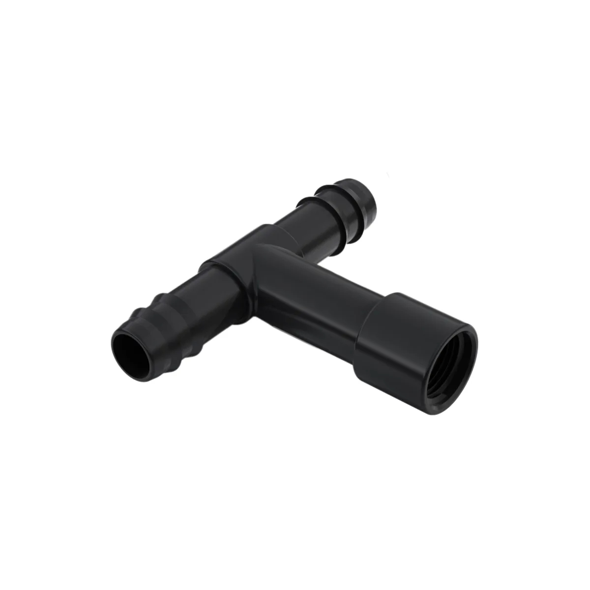 1/2" FPT - 3/4" Barb Dropdown Tee - Image 2
