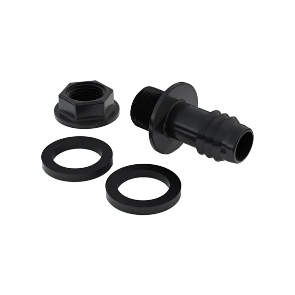 1/2" MPT w/ Nut & Gaskets - 3/4" Straight Barb Adaptor