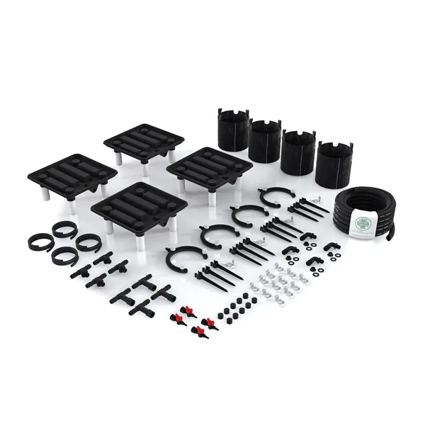 1 - 3 Gal Grow Bundle: 15.5" Ez-Pz Runoff Tray, Ez-Pz MINI Bubbler Manifold, Grow Bags, & Accessories