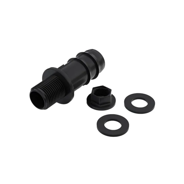 3/8" MPT w/ Nut & Gaskets - 3/4" Straight Barb Adaptor